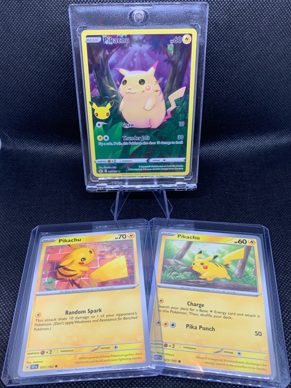 Pikachu Card Lot Celebrations Anniversary Holo Perfect In Cases